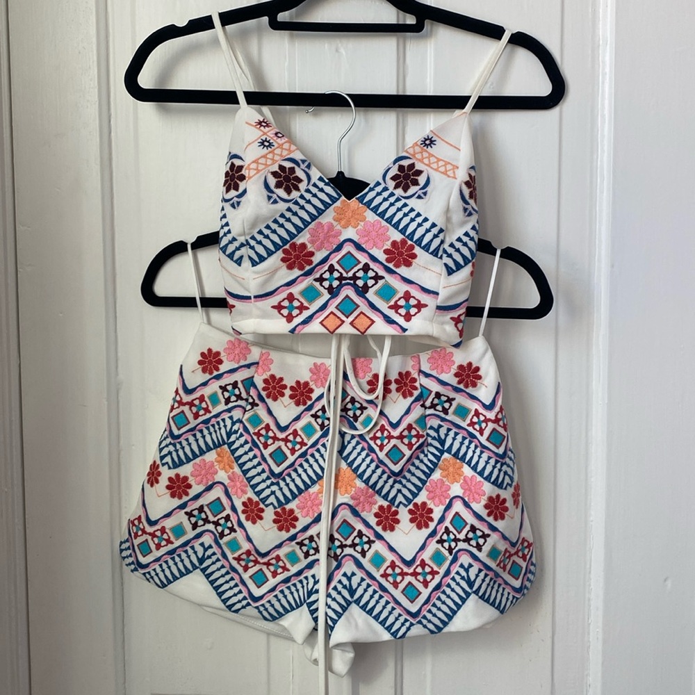 LULUS “Rhythm is Gonna Get You” Embroidered set